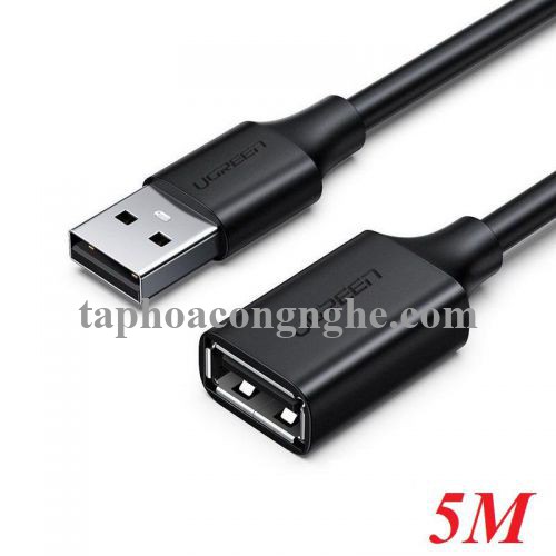 Ugreen 10318 5M màu Đen Cáp tín hiệu nối dài USB 2.0 lõi thuần đồng US103 30010318